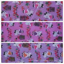 Oxford 600d Hello Kitty &amp; Cage Printing Tissu en polyester avec PVC pour sacs